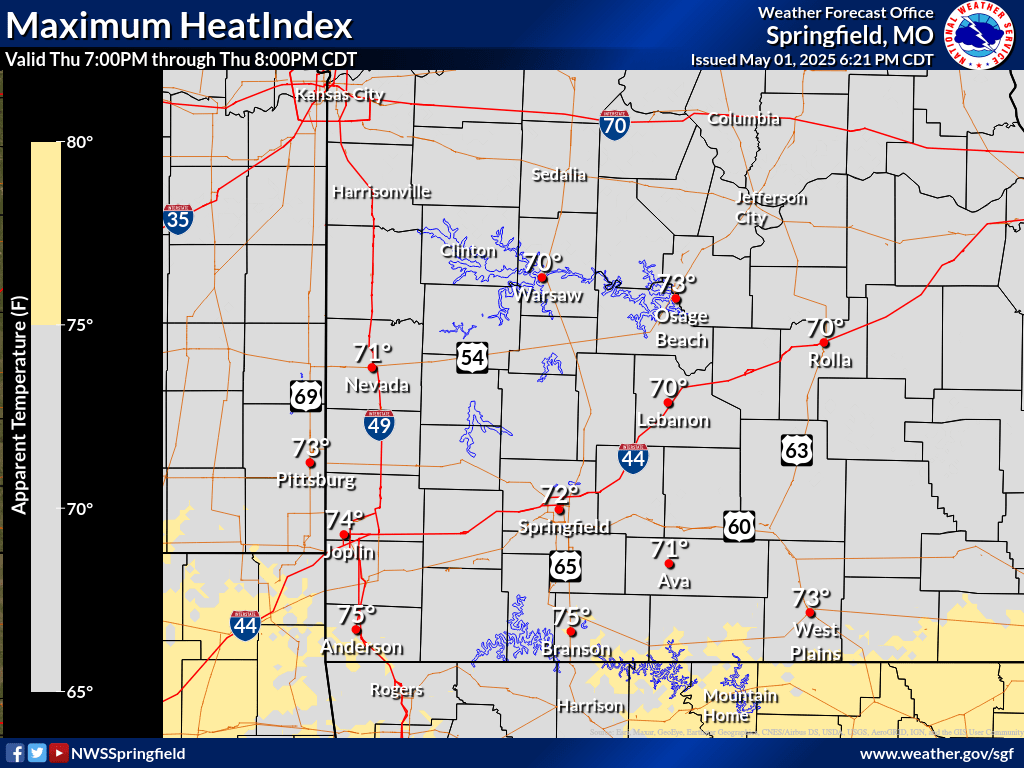 7 pm heat index
