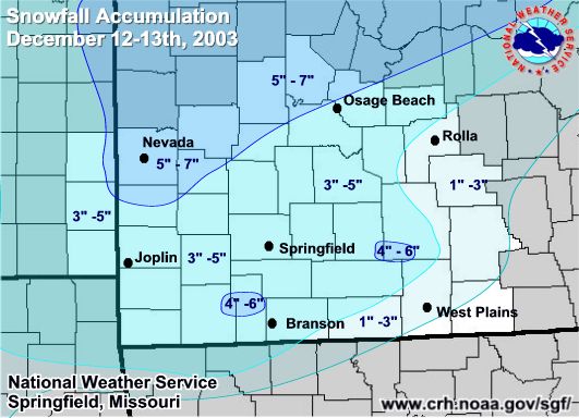 Snowfall Accumulations Map