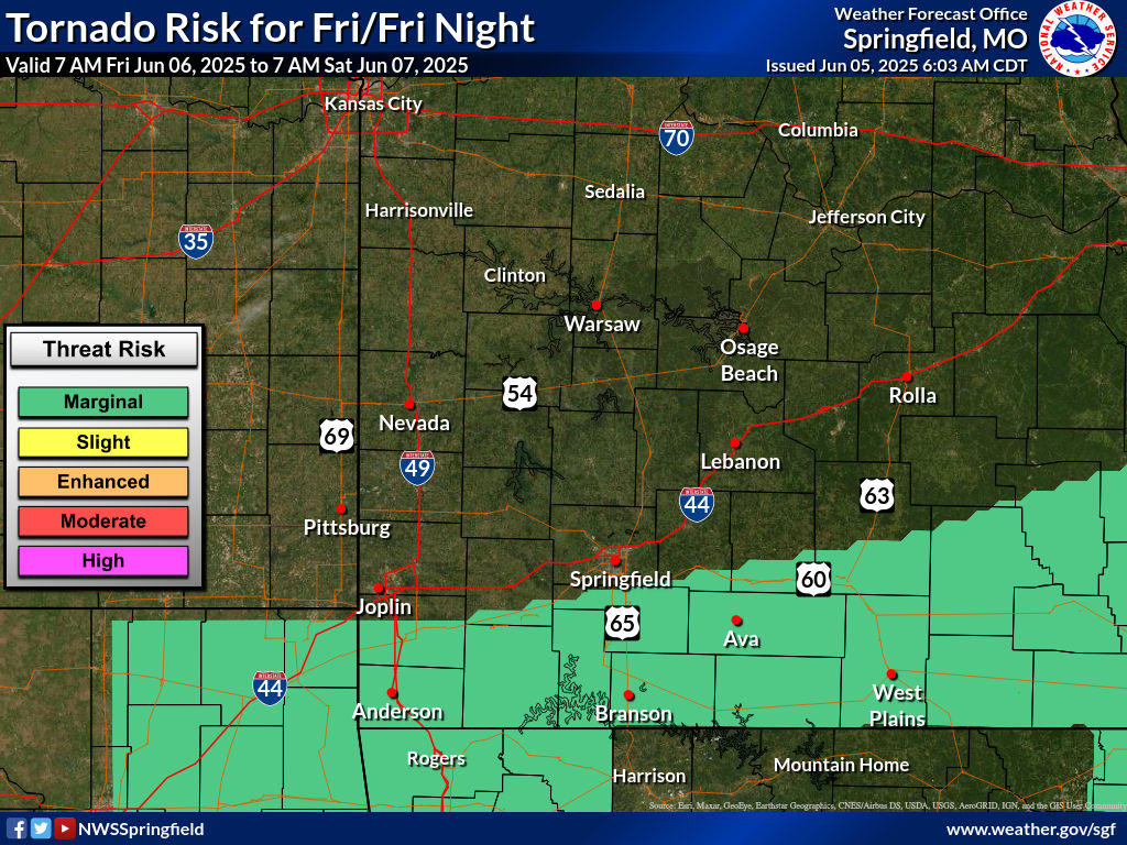 severe weather outlook for today