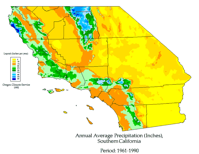 Southern California Annual Precipitation