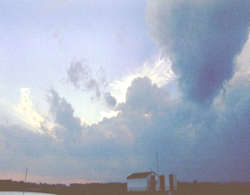 View of the supercell near the Texas and Louisiana state line