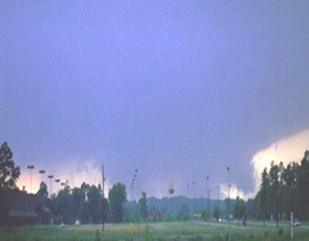 View of the wall cloud