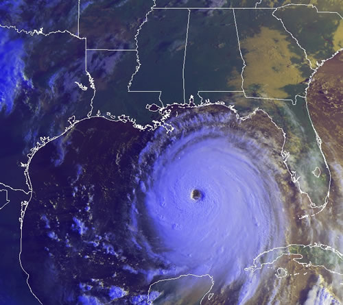 Hurricane Katrina as a Category 5 hurricnae