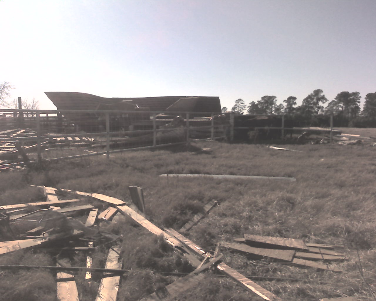 Large barn destroyed