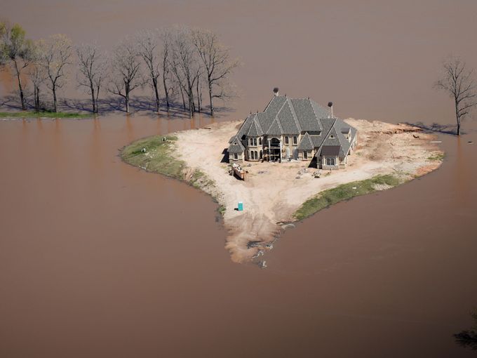 Flooding near Shreveport in March of 2016