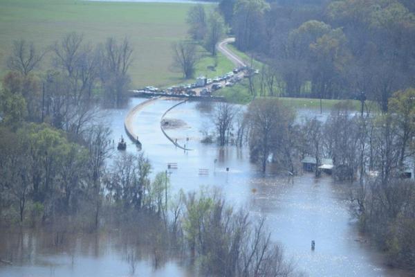 Black Lake flooding near Clarence, LA.