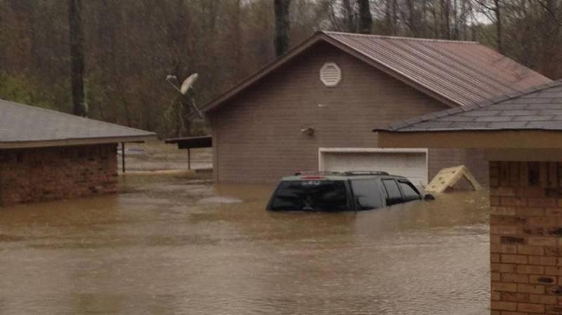 Flooding in Bossier Parish.