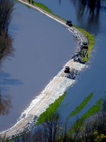 Red Chute Levee near Haughton.