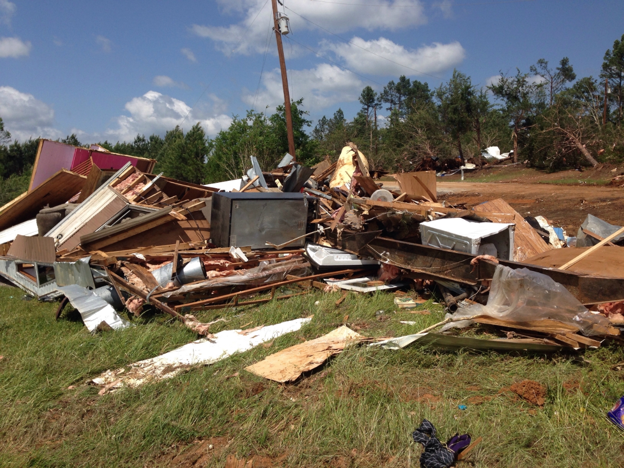 EF2 damage in and near Lindale, TX.