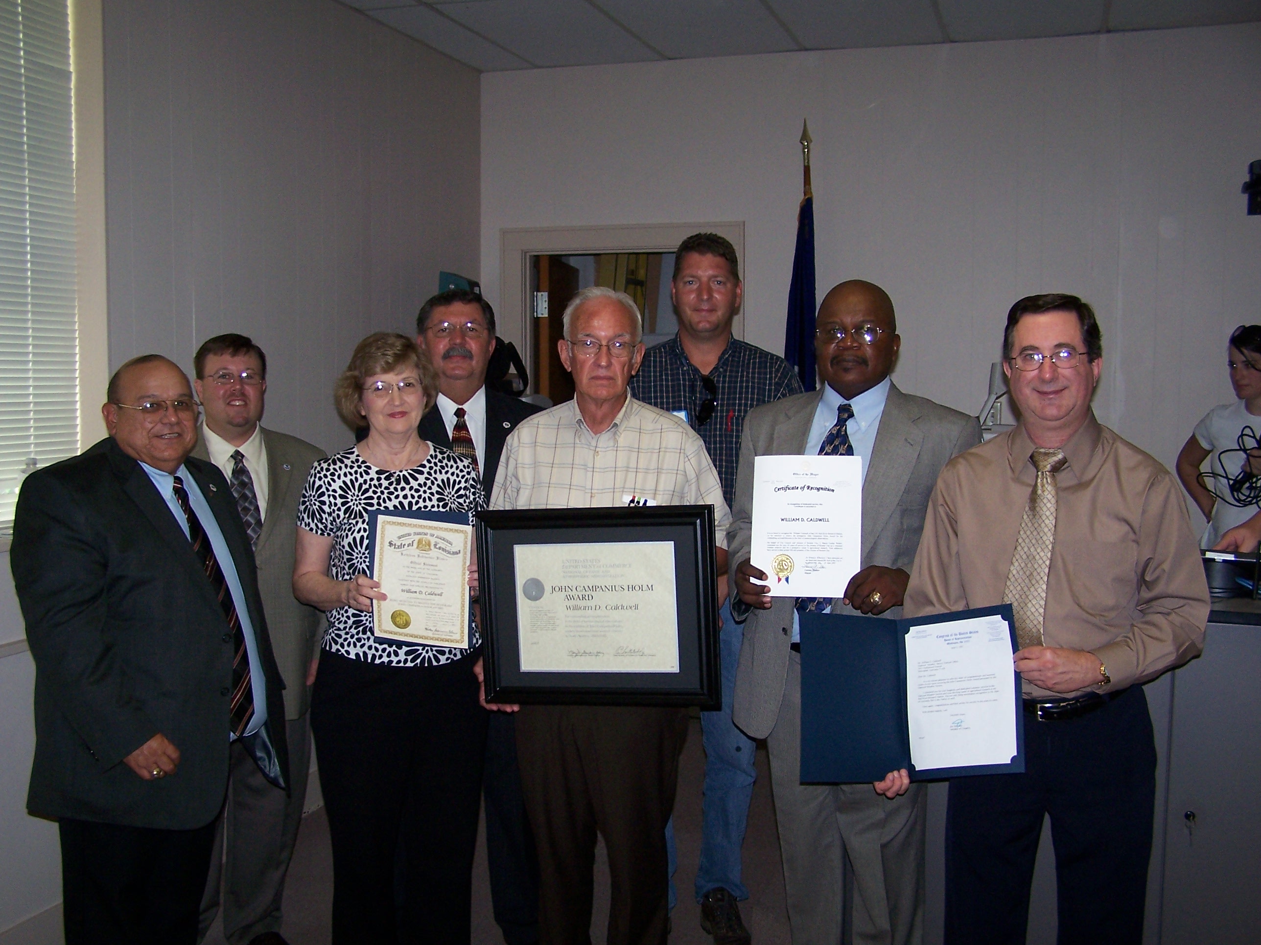 Wilmer Caldwell received the Holm Award in 2007