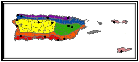 Stations used for comparison with ENSO 3.4 values