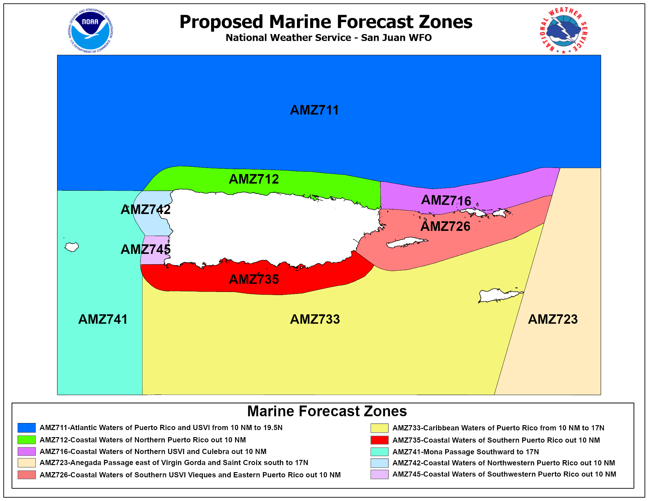 WFO San Juan Marine Zone Changes