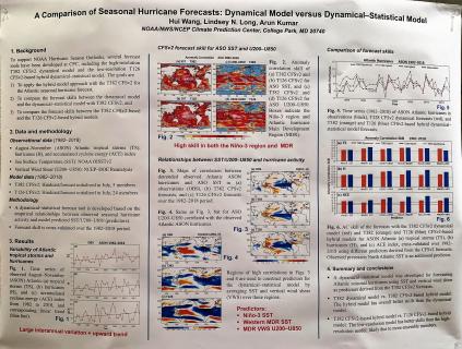 A comparison of seasonal hurricane forecasts: Dynamical model versus dynamicalâ€“statistical model