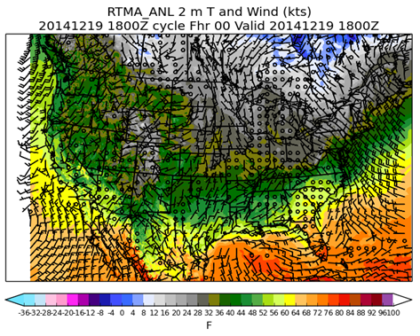 Wind, Gust, and Surface Pressure Analyses