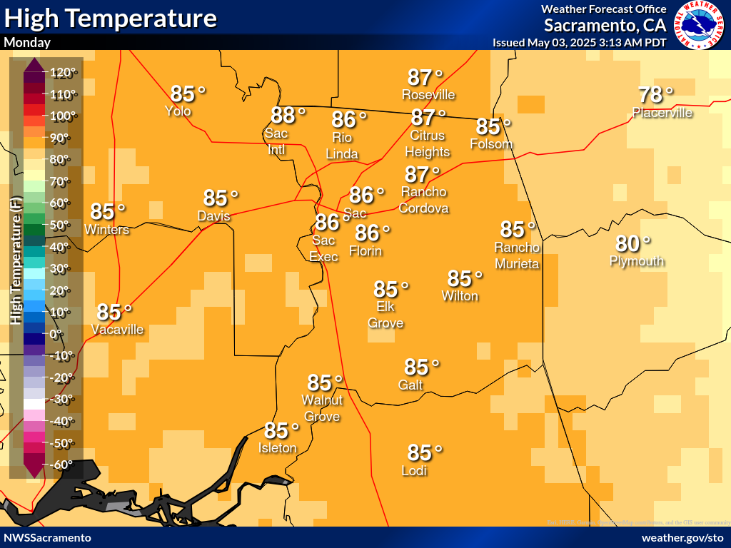 Sacramento County Forecast Briefing Page