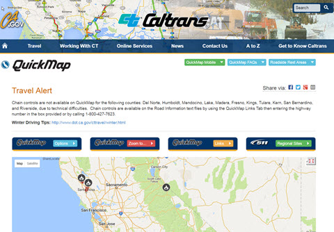 Caltrans Traffic Map