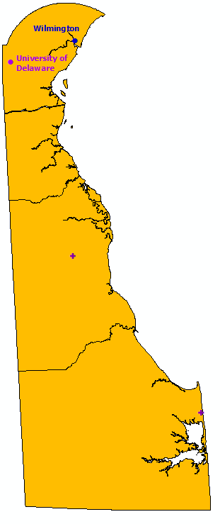 Delaware StormReady Communities. Click for state map and list