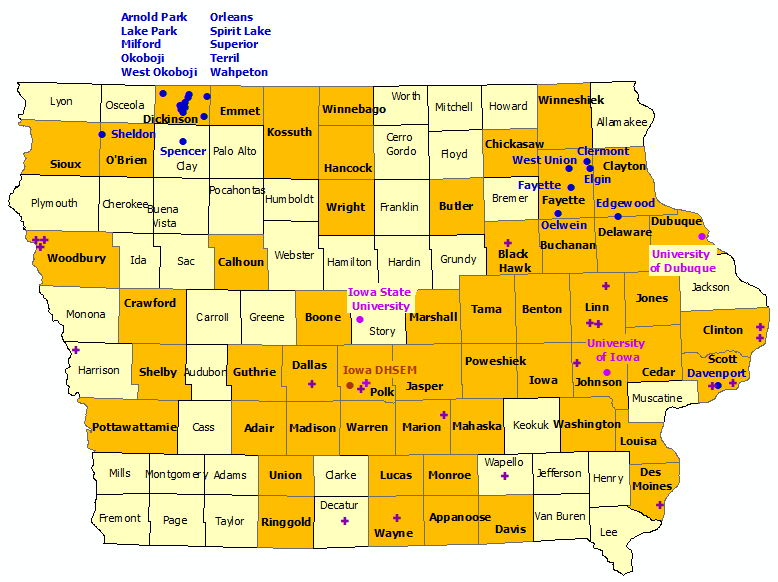 iowa StormReady sites, see list below