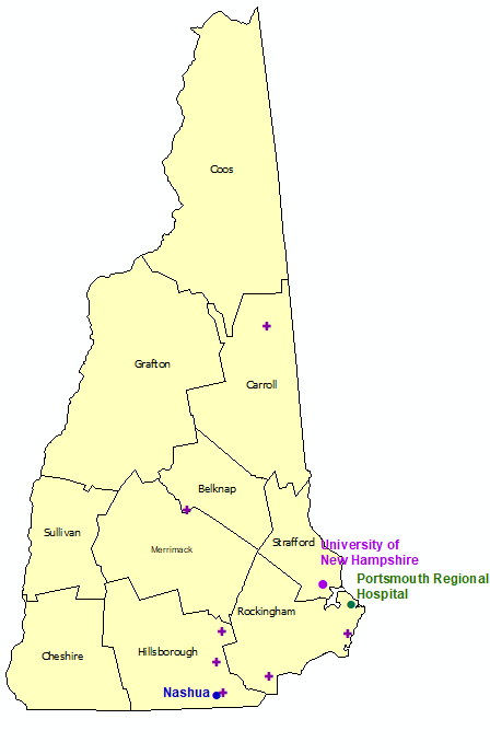 New Hampshire StormReady Communities. Click for state map and list