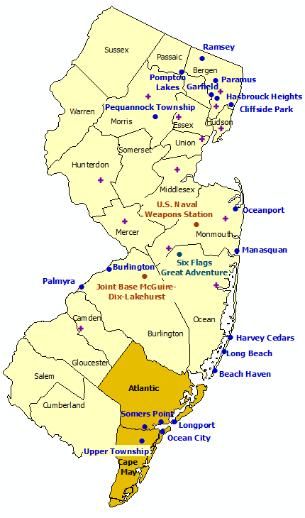 New Jersey StormReady Communities. Click for state map and list