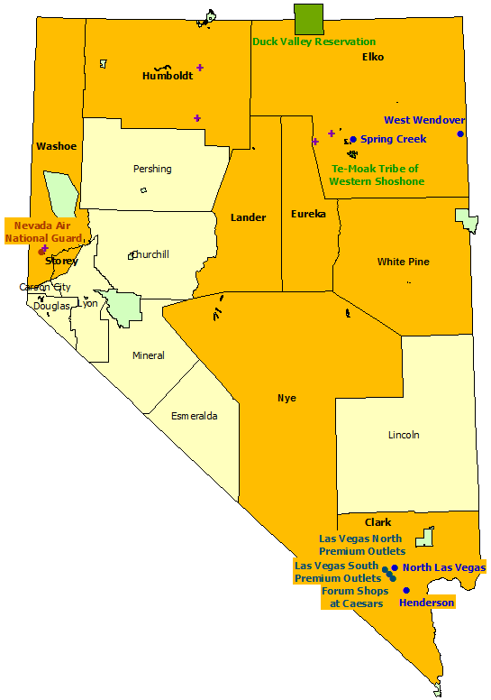 Nevada StormReady Communities. Click for state map and list