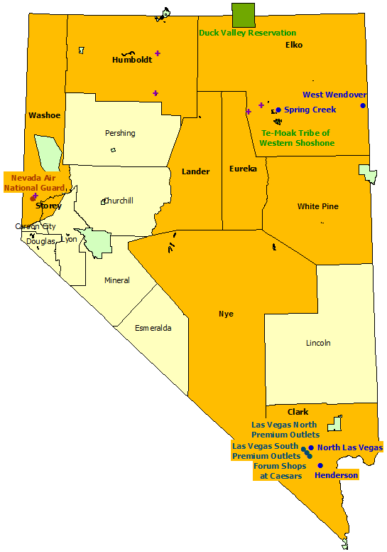 las vegas south premium outlets map