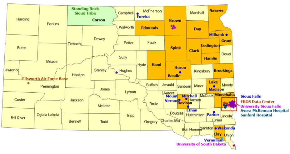 South Dakota StormReady Communities. Click for state map and list