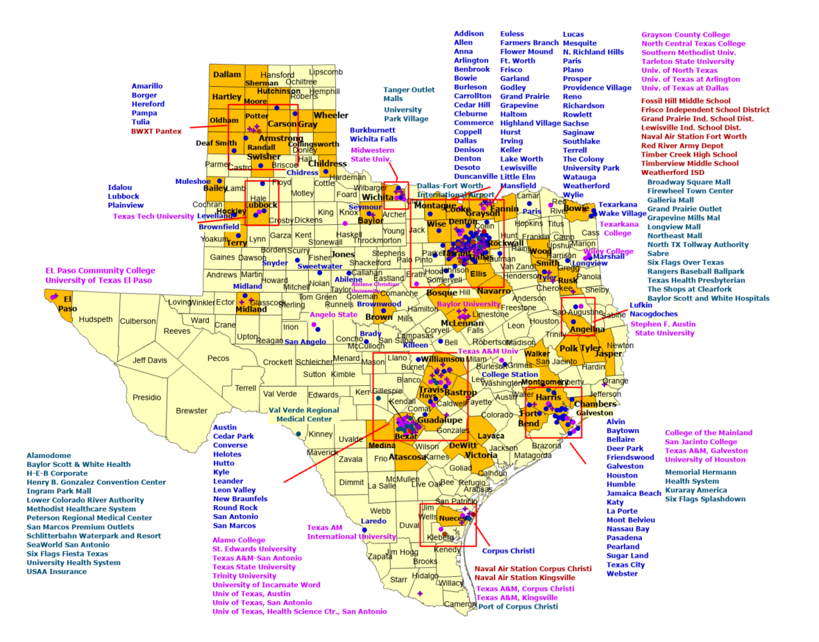 Texas StormReady Sites, see list below