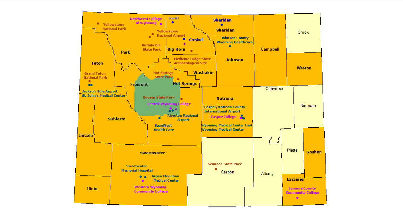 Wyoming StormReady Communities. Click for state map and list