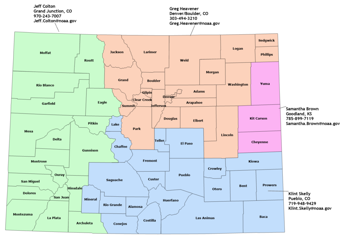 Colorado NWS Contacts