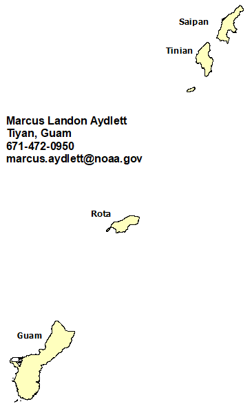 Guam StormReady contact map