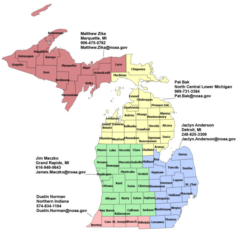 Michigan NWS Local offices and contact information