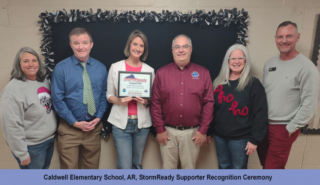 Caldwell Elementary School, AR, StormReady Recognition Ceremony