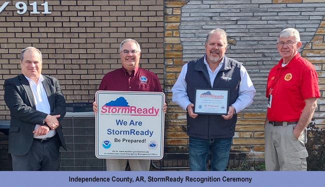 Independence County, AR, StormReady Recognition Ceremony