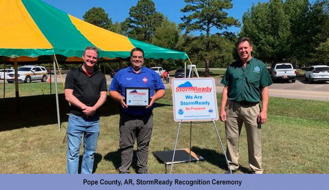 Pope County, AR, StormReady Recognition Ceremony