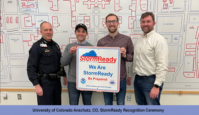 University of Colorado Anschutz, CO, StormReady Ceremony