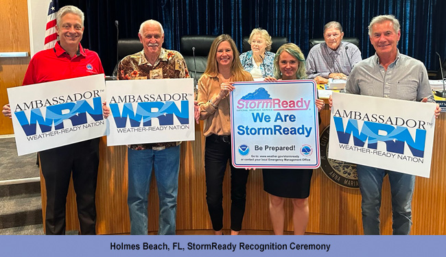 Holmes Beach, FL StormReady Ceremony