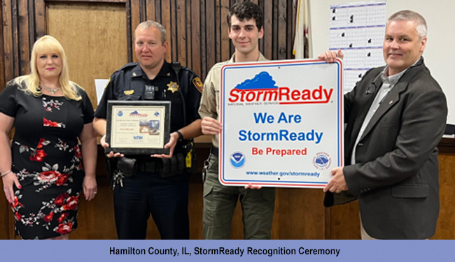 Hamilton County, IL, StormReady Recognition Ceremony