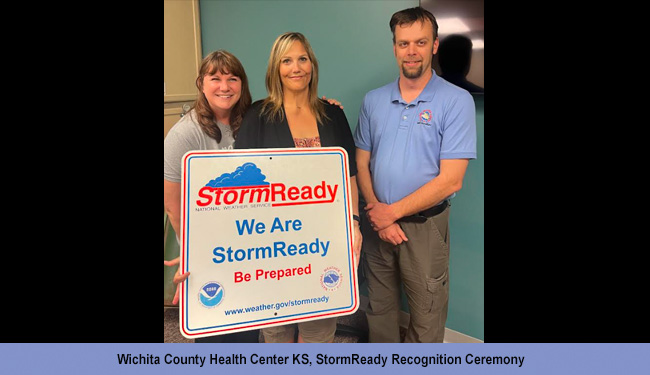 Wichita County Health Center, KS, StormReady Recognition Ceremony