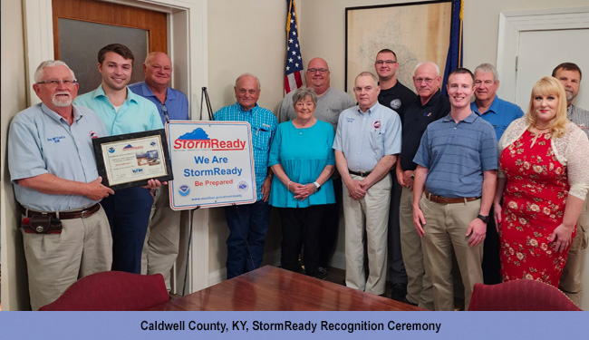 Caldwell County, KY, StormReady Supporter Recognition Ceremony