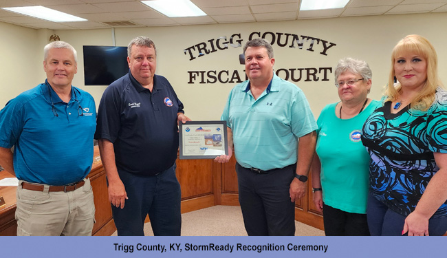 Trigg County, KY, StormReady Recognition Ceremony