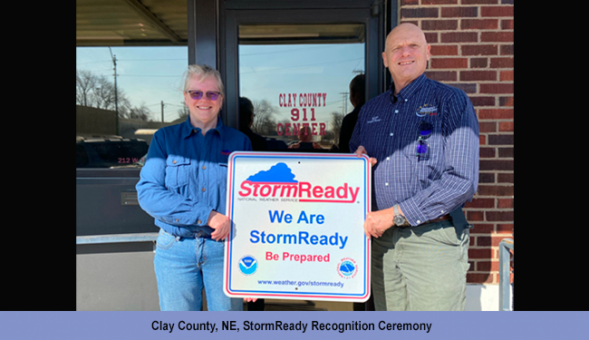 Clay County, NE, StormReady Recognition Ceremony