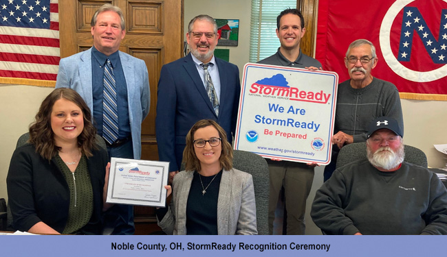 Noble County, OH, StormReady Recognition Ceremony
