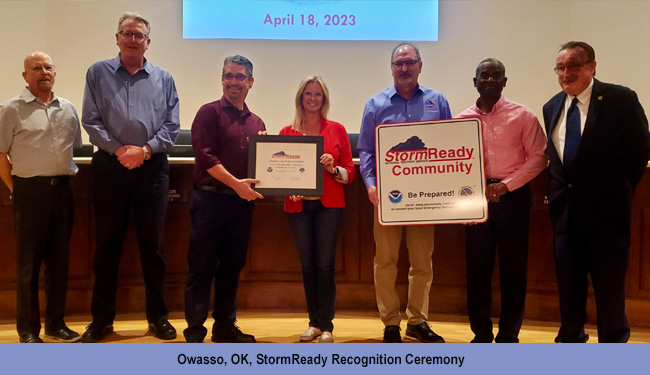 Owasso, OK, StormReady Recognition Ceremony