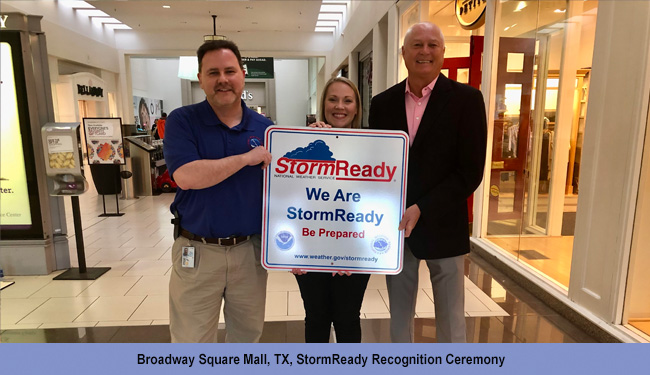 Broadway Square Mall, TX, StormReady Recogntion Ceremony