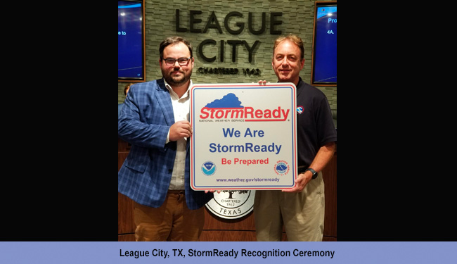 League City, TX, StormReady Recogntion Ceremony