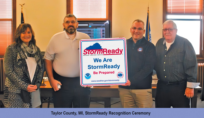 Taylor County, WI, StormReady Recognition Ceremony