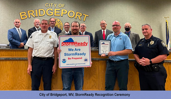 City of Bridgeport, WV, StormReady Recogntion Ceremony