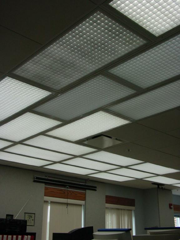A photo of the circadian lighting system.