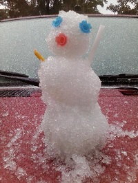 A sleetman in Tallahassee, FL. Photo submitted via Twitter by ki4pzs to NWS Tallahassee.